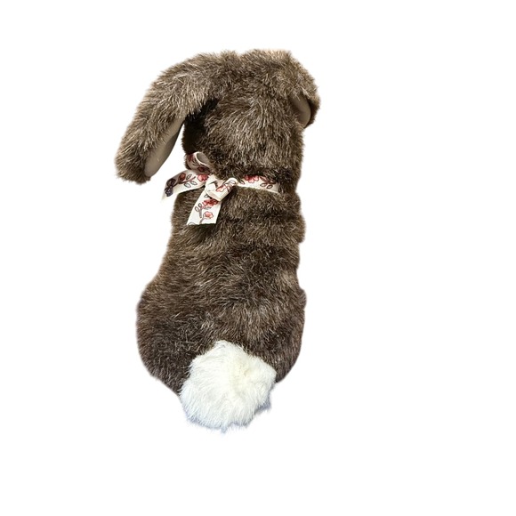 Gund Brown‎ Bunny Rabbit Plush Stuffed Animal Toy Floral Ribbon Easter - Picture 3 of 5